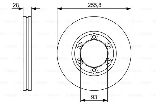 спирачен диск BOSCH 0 986 479 R37