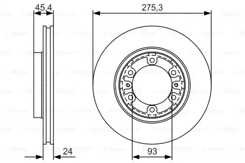 спирачен диск BOSCH 0 986 479 R40