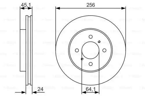 спирачен диск BOSCH 0 986 479 R51