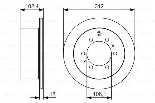 спирачен диск BOSCH 0 986 479 R57