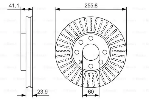 спирачен диск BOSCH 0 986 479 R76