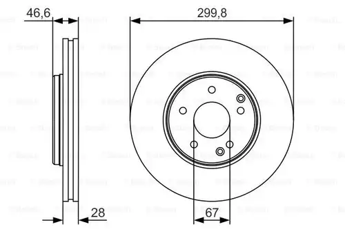 спирачен диск BOSCH 0 986 479 R79