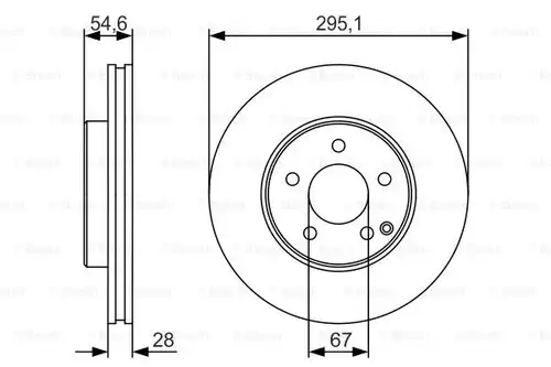 спирачен диск BOSCH 0 986 479 R99