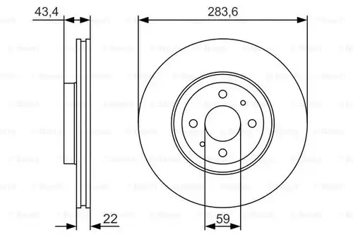 спирачен диск BOSCH 0 986 479 S01