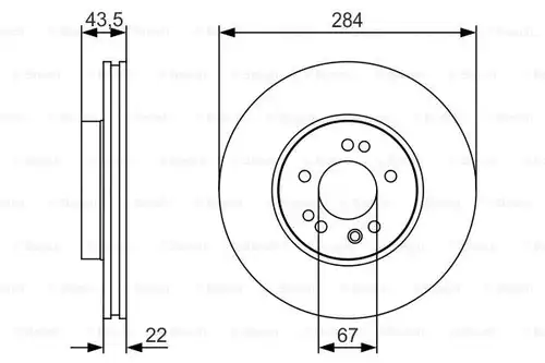 спирачен диск BOSCH 0 986 479 S15