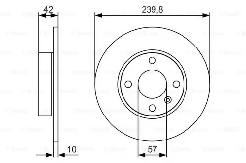 спирачен диск BOSCH 0 986 479 S52