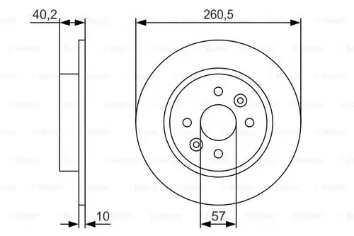 спирачен диск BOSCH 0 986 479 S85