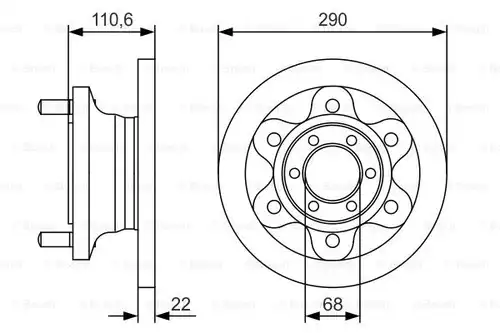 спирачен диск BOSCH 0 986 479 S95