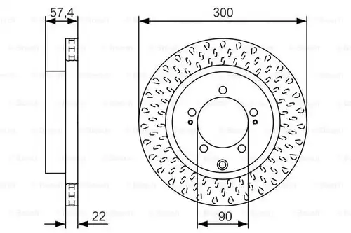 спирачен диск BOSCH 0 986 479 T33