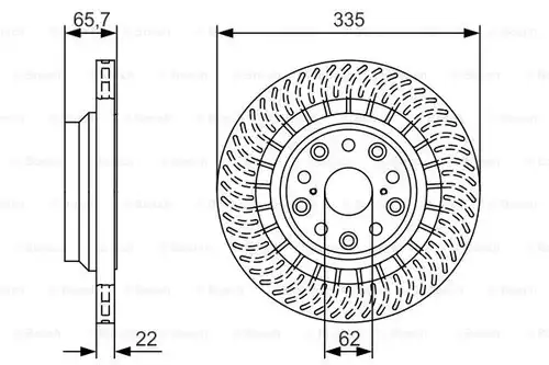 спирачен диск BOSCH 0 986 479 T34