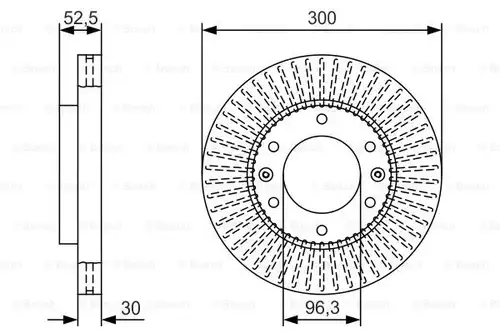 спирачен диск BOSCH 0 986 479 T88