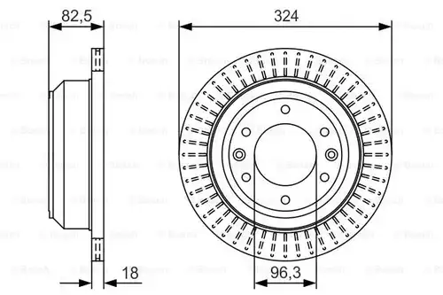 спирачен диск BOSCH 0 986 479 U29