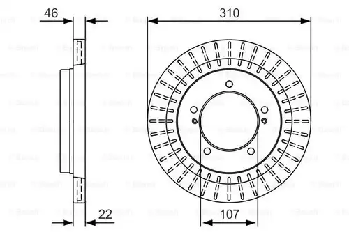 спирачен диск BOSCH 0 986 479 U99