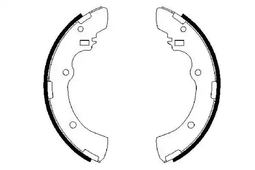 комплект спирачна челюст BOSCH 0 986 487 479