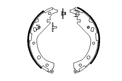 комплект спирачна челюст BOSCH 0 986 487 692