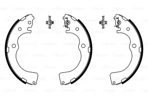 комплект спирачна челюст BOSCH 0 986 487 789