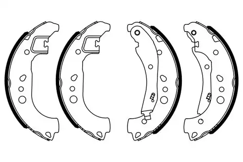 комплект спирачна челюст BOSCH 0 986 487 959