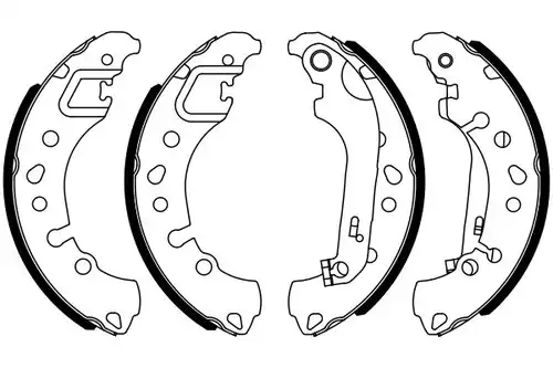 комплект спирачна челюст BOSCH 0 986 487 961