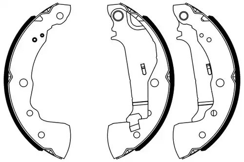 комплект спирачна челюст BOSCH 0 986 487 963