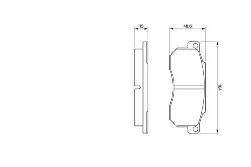 накладки BOSCH 0 986 490 050