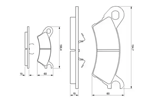 накладки BOSCH 0 986 490 370