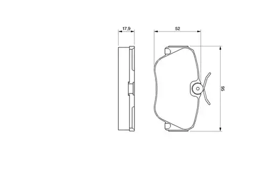 накладки BOSCH 0 986 490 550