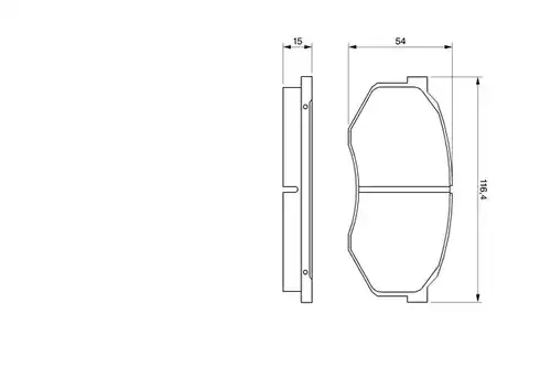 накладки BOSCH 0 986 493 180