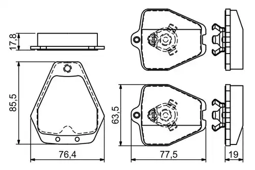 накладки BOSCH 0 986 494 215