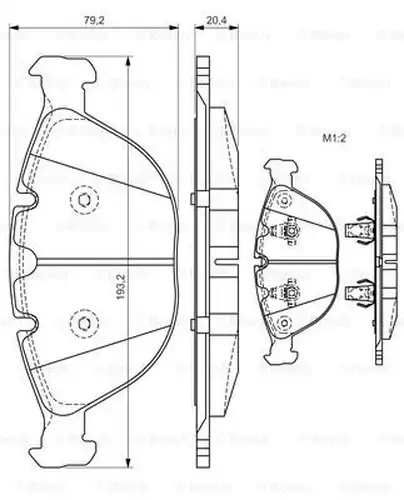 накладки BOSCH 0 986 494 217