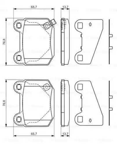 накладки BOSCH 0 986 494 229