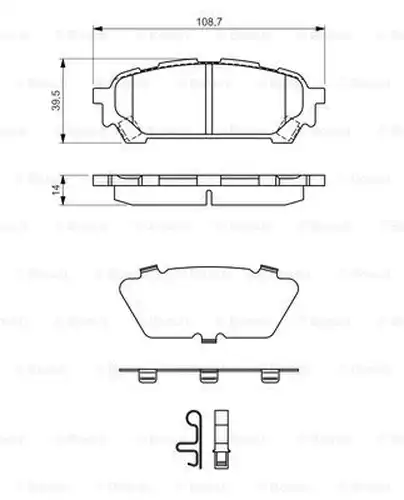 накладки BOSCH 0 986 494 232