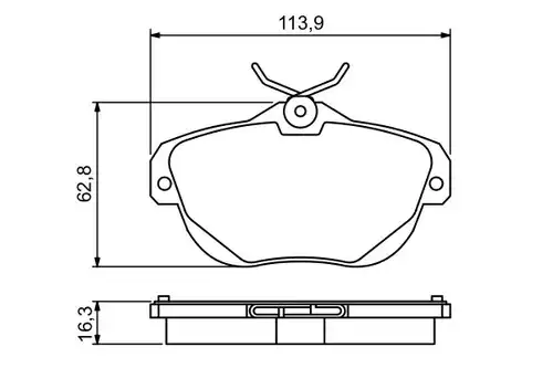 накладки BOSCH 0 986 494 243