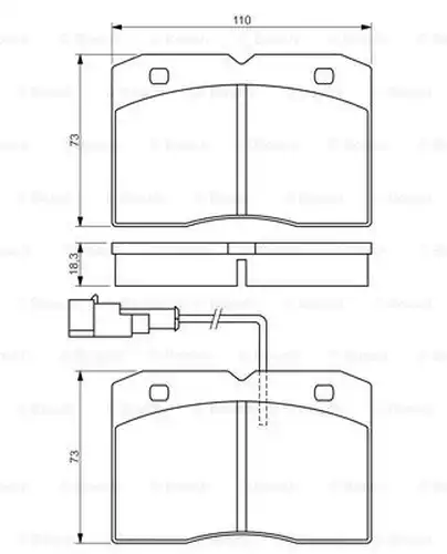 накладки BOSCH 0 986 494 276