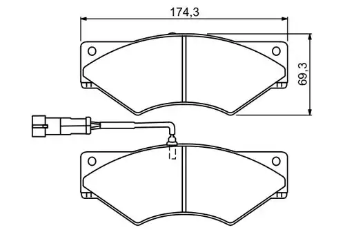 накладки BOSCH 0 986 494 296