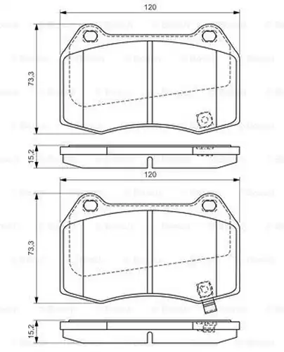 накладки BOSCH 0 986 494 310