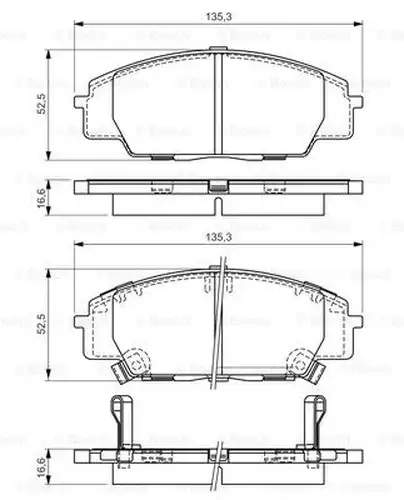 накладки BOSCH 0 986 494 311