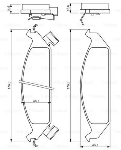 накладки BOSCH 0 986 494 313