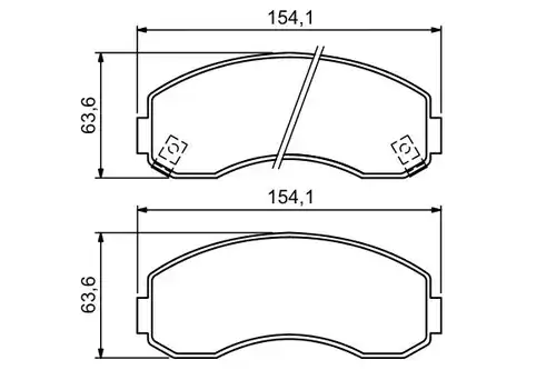 накладки BOSCH 0 986 494 314