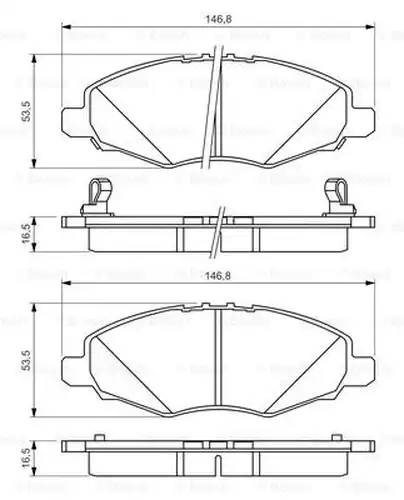 накладки BOSCH 0 986 494 326