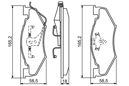 накладки BOSCH 0 986 494 336