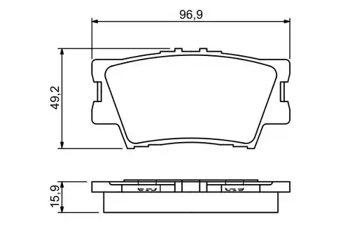 накладки BOSCH 0 986 494 346