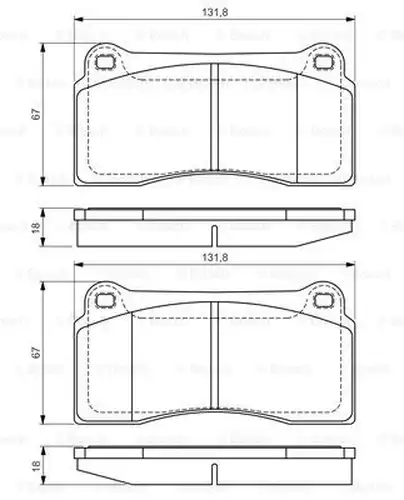 накладки BOSCH 0 986 494 353