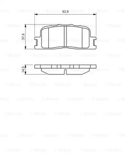 накладки BOSCH 0 986 494 359