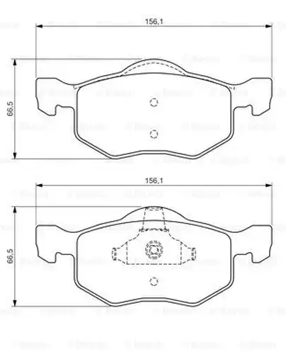 накладки BOSCH 0 986 494 361