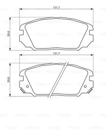 накладки BOSCH 0 986 494 378