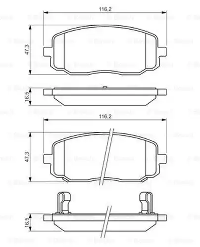 накладки BOSCH 0 986 494 491