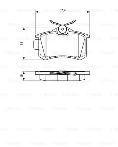 накладки BOSCH 0 986 494 519