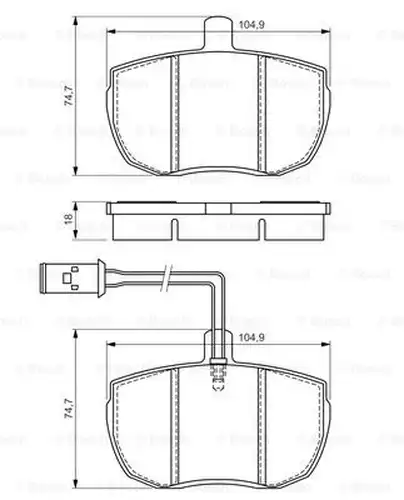 накладки BOSCH 0 986 494 535