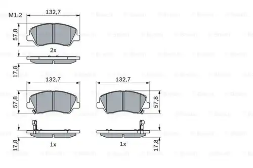 накладки BOSCH 0 986 494 563