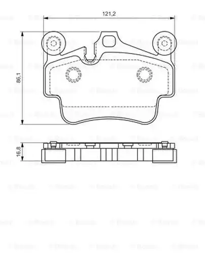 накладки BOSCH 0 986 494 567